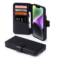 iPhone 14 Hoesje - Luxe MobyDefend Wallet Bookcase - Zwart