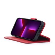 iPhone 13 Pro Max Hoesje - Luxe MobyDefend Wallet Bookcase - Rood