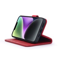 iPhone 14 Hoesje - Luxe MobyDefend Wallet Bookcase - Rood