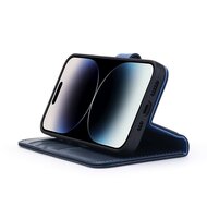 iPhone 14 Pro Hoesje - Luxe MobyDefend Wallet Bookcase - Blauw