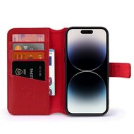 iPhone 14 Pro Hoesje - Luxe MobyDefend Wallet Bookcase - Rood