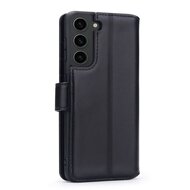 Samsung Galaxy S23 Hoesje - Luxe MobyDefend Wallet Bookcase - Zwart