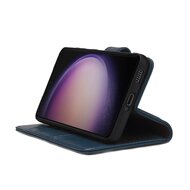 Samsung Galaxy S23 Hoesje - Luxe MobyDefend Wallet Bookcase - Blauw