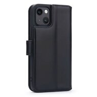 iPhone 15 Hoesje - Luxe MobyDefend Wallet Bookcase - Zwart