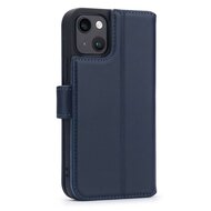 iPhone 15 Hoesje - Luxe MobyDefend Wallet Bookcase - Blauw