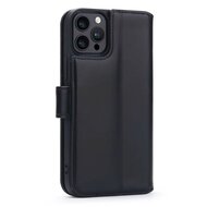 iPhone 15 Pro Max Hoesje - Luxe MobyDefend Wallet Bookcase - Zwart