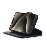 iPhone 15 Pro Max Hoesje - Luxe MobyDefend Wallet Bookcase - Zwart