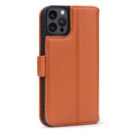 iPhone 15 Pro Max Hoesje - Luxe MobyDefend Wallet Bookcase - Lichtbruin