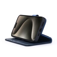 iPhone 15 Pro Max Hoesje - Luxe MobyDefend Wallet Bookcase - Blauw