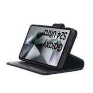 Samsung Galaxy S24 Ultra Hoesje - Luxe MobyDefend Wallet Bookcase - Zwart