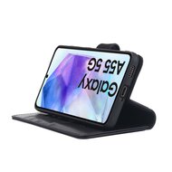 Samsung Galaxy A55 Hoesje - Luxe MobyDefend Wallet Bookcase - Zwart