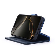 iPhone 16 Pro Hoesje - Luxe MobyDefend Wallet Bookcase - Blauw
