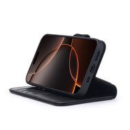 iPhone 16 Pro Max Hoesje - Luxe MobyDefend Wallet Bookcase - Zwart