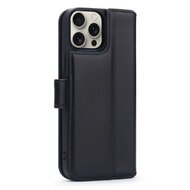 iPhone 16 Pro Hoesje - Luxe MobyDefend Wallet Bookcase - Zwart
