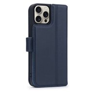 iPhone 16 Pro Max Hoesje - Luxe MobyDefend Wallet Bookcase - Blauw