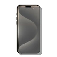 3-Pack MobyDefend iPhone 15 Pro Screenprotectors - Matte Privacy Glass Screensavers