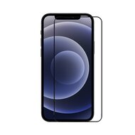 Apple iPhone 12 Mini screenprotector - MobyDefend Screensaver Met Zwarte Randen - Gehard Glas 