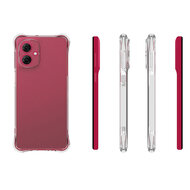 Motorola Moto G55 Hoesje - MobyDefend Transparante Shockproof TPU Backcover - Verstevigde Hoeken - Volledig Doorzichtig