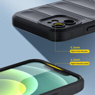 Oppo A80 5G Hoesje - MobyDefend TPU Gripcase - Zwart
