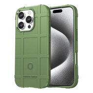 iPhone 16 Pro Max Hoesje - Mobydefend Rugged Shield TPU Backcover - Groen