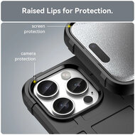 iPhone 16 Pro Max Hoesje - Mobydefend Rugged Shield TPU Backcover - Blauw
