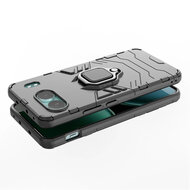OnePlus Nord 4 Hoesje - MobyDefend Dubbelgelaagde Pantsercase Met Standaard - Rood