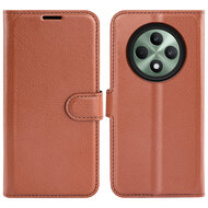 Oppo Reno12 F Hoesje - MobyDefend Kunstleren Wallet Book Case (Sluiting Voorkant) - Bruin