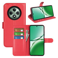 Oppo Reno12 F Hoesje - MobyDefend Kunstleren Wallet Book Case (Sluiting Voorkant) - Rood