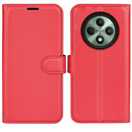 Oppo Reno12 F Hoesje - MobyDefend Kunstleren Wallet Book Case (Sluiting Voorkant) - Rood