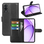 Oppo A80 5G Hoesje - MobyDefend Kunstleren Wallet Book Case (Sluiting Voorkant) - Zwart