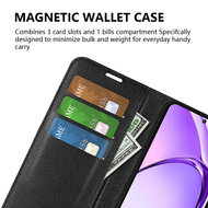 Oppo A80 5G Hoesje - MobyDefend Kunstleren Wallet Book Case (Sluiting Voorkant) - Bruin