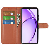 Oppo A80 5G Hoesje - MobyDefend Kunstleren Wallet Book Case (Sluiting Voorkant) - Bruin