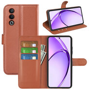 Oppo A80 5G Hoesje - MobyDefend Kunstleren Wallet Book Case (Sluiting Voorkant) - Bruin