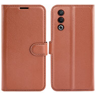 Oppo A80 5G Hoesje - MobyDefend Kunstleren Wallet Book Case (Sluiting Voorkant) - Bruin