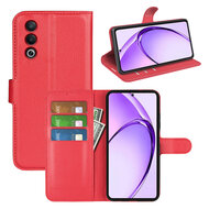 Oppo A80 5G Hoesje - MobyDefend Kunstleren Wallet Book Case (Sluiting Voorkant) - Rood