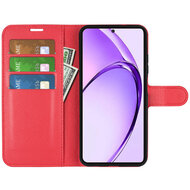 Oppo A80 5G Hoesje - MobyDefend Kunstleren Wallet Book Case (Sluiting Voorkant) - Rood