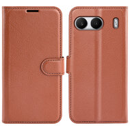 OnePlus Nord 4 Hoesje - MobyDefend Kunstleren Wallet Book Case (Sluiting Voorkant) - Bruin