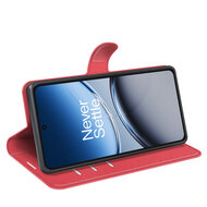 OnePlus Nord 4 Hoesje - MobyDefend Kunstleren Wallet Book Case (Sluiting Voorkant) - Rood