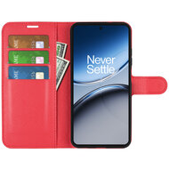 OnePlus Nord 4 Hoesje - MobyDefend Kunstleren Wallet Book Case (Sluiting Voorkant) - Rood