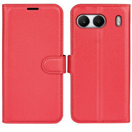 OnePlus Nord 4 Hoesje - MobyDefend Kunstleren Wallet Book Case (Sluiting Voorkant) - Rood