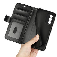 Oppo A80 5G Hoesje - MobyDefend Wallet Book Case (Sluiting Achterkant) - Zwart