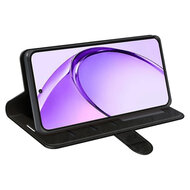 Oppo A80 5G Hoesje - MobyDefend Wallet Book Case (Sluiting Achterkant) - Zwart