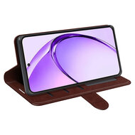Oppo A80 5G Hoesje - MobyDefend Wallet Book Case (Sluiting Achterkant) - Bruin