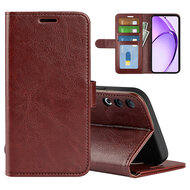 Oppo A80 5G Hoesje - MobyDefend Wallet Book Case (Sluiting Achterkant) - Bruin