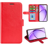 Oppo A80 5G Hoesje - MobyDefend Wallet Book Case (Sluiting Achterkant) - Rood