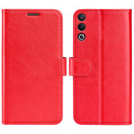 Oppo A80 5G Hoesje - MobyDefend Wallet Book Case (Sluiting Achterkant) - Rood