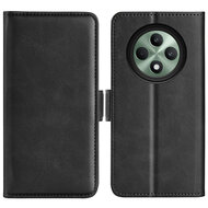 Oppo Reno12 F Hoesje - MobyDefend Luxe Wallet Book Case (Sluiting Zijkant) - Zwart