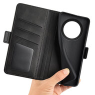 Oppo Reno12 F Hoesje - MobyDefend Luxe Wallet Book Case (Sluiting Zijkant) - Zwart