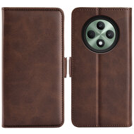 Oppo Reno12 F Hoesje - MobyDefend Luxe Wallet Book Case (Sluiting Zijkant) - Bruin