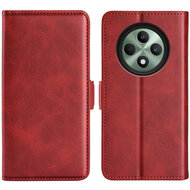 Oppo Reno12 F Hoesje - MobyDefend Luxe Wallet Book Case (Sluiting Zijkant) - Rood